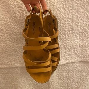 Madewell tan leather sandals